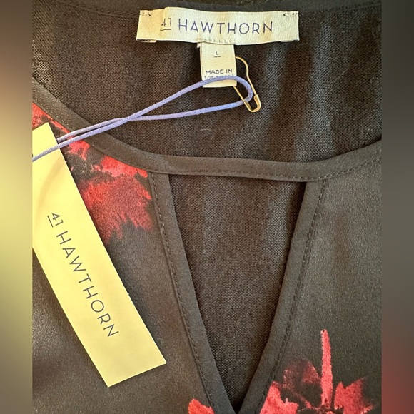 NWT! 41 HAWTHORN SASHA MIX MEDIA TOP
SIZE: LARGE - Picture 7 of 7